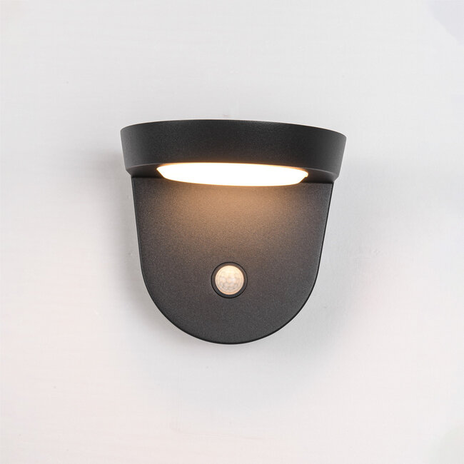 Solar wall light with sensor - Jackson