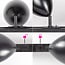 1.5 metre 1-phase track system set with Jacques spotlights, black