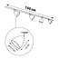 1.5 metre 1-phase track system set with Jacques spotlights, black