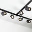 1.5 metre 1-phase track system set with Julien spotlights, black