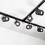 Modern 1.5 metre single-phase track lighting system with Julien spotlights - ceiling lights