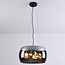 Serres Designer lighting pendant lamp with smoked glass, 3-light