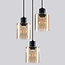 Design Pella 3-light pendant light - amber glass