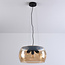 Serres Designer lighting pendant lamp with Amber glass, 3-light