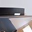 3-light ceiling light Selin - amber glass and black