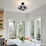 ceiling light Veda - smoked glass and black