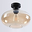 Veda ceiling light with amber glass