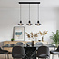 Vere pendant lamp with smoked glass, 3-light