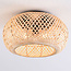 Bamboo ceiling lamp, 3-light - Caia