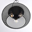 Industrial pendant lamp, Black, 3-light - Cerise