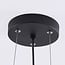 Industrial 3-light pendant light Cerise - black metal with perforated shade