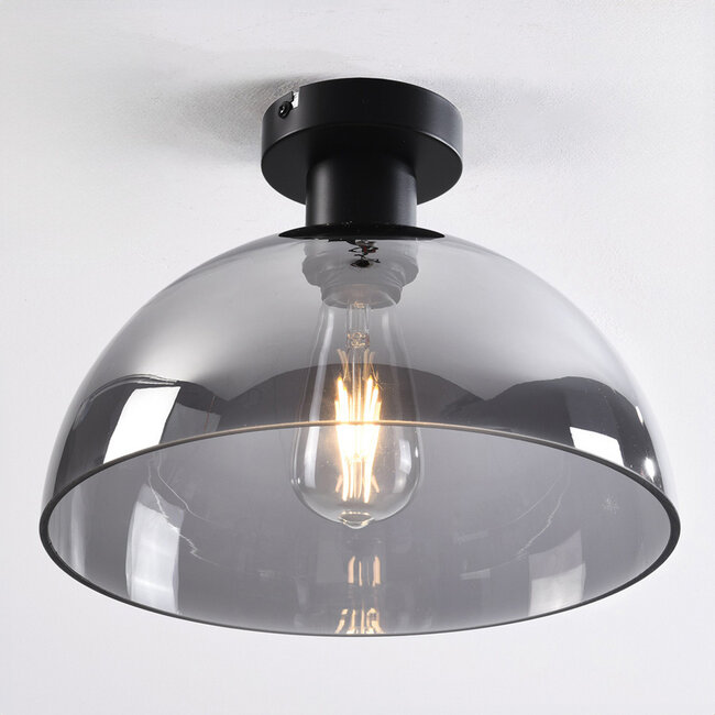 Feija Ceiling Light with Smoked Glass