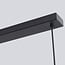 3-light pendant light Filiz - smoked glass and black