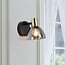 Wall spotlight Kyron - smoked glass and brass gold, adjustable