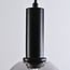 Pendant light Inara with smoked glass, 1-light - black