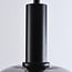 pendant light Ischa - apple-shaped smoked glass, black
