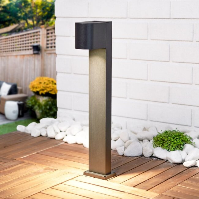 Simone Industrial outdoor standing lamp, 70 cm - Black