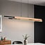 3-step dimmable LED pendant light Liana - black with light wood