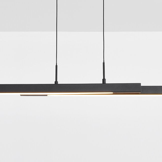 3-step dimmable LED pendant light Leia - black