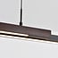 3-step dimmable LED pendant light Leia - black with dark wood