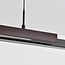 3-step dimmable LED pendant light Leia - black with dark wood