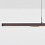 3-step dimmable LED pendant light Leia - black with dark wood