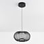 Black pendant lamp Kato with openwork shade, 3-step dimmable