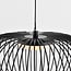 Black pendant lamp Kato with openwork shade, 3-step dimmable
