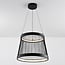 3-step dimmable LED pendant light Kae - black decorative cord