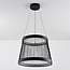 3-step dimmable LED pendant light Kae - black decorative cord