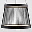 3-step dimmable LED pendant light Kae - black decorative cord