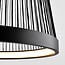 3-step dimmable LED pendant light Kae - black decorative cord