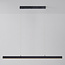 3-step dimmable LED pendant light Andre - matt black, wood effect