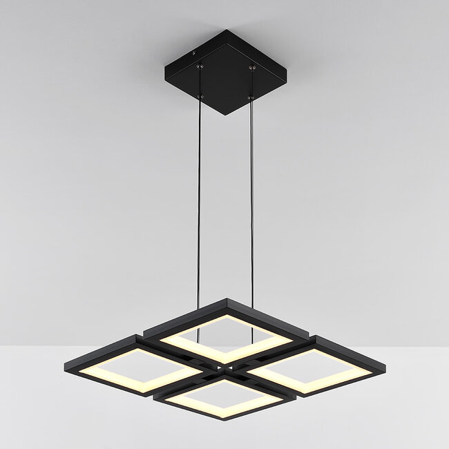 Modern Carre pendant lamp with 3-step dimmable LEDs