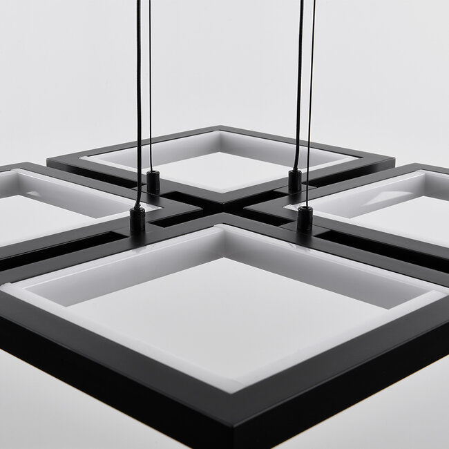 Modern Carre pendant lamp with 3-step dimmable LEDs