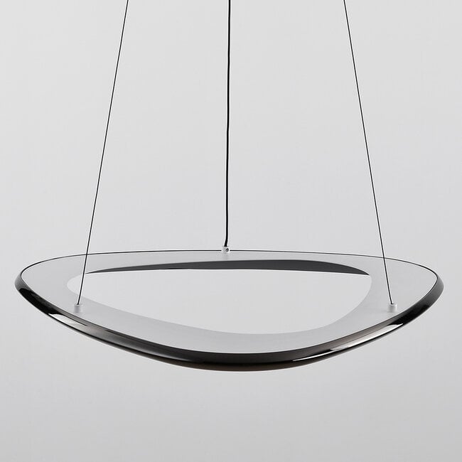 Pendant lamp Celda in black chrome, 3-step dimmable