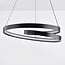 3-step dimmable pendant light Espiral - spiral in matt black