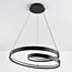 3-step dimmable pendant light Espiral - spiral in matt black