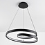 Espiral spiral pendant lamp with 3-step dimmable LEDs - matt black