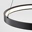 3-step dimmable pendant light Espiral - spiral in matt black