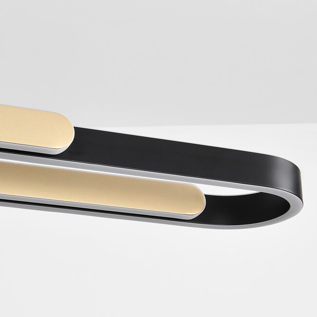 Lilia pendant lamp with 3-step dimmer - black with Gold