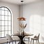 pendant light Osaka in hand-braided rope - natural brown