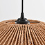 Osaka handwoven rope pendant light in natural brown