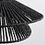 pendant light Osaka in hand-braided rope - black