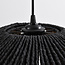 Osaka handwoven rope pendant light in black