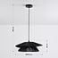 pendant light Osaka in hand-braided rope - black