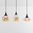 3-light pendant lamp with Amber glass - Lovi