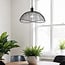pendant light Ravi - black metal with open shade