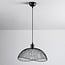 pendant light Ravi - black metal with open shade