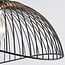 pendant light Ravi - black metal with open shade